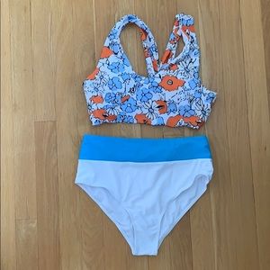 NWT Tuscany Floral 2 Piece swim suit